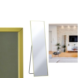 Καθρέπτης Δαπέδου Χρυσό Μέταλλο/Γυαλί 46x168cm