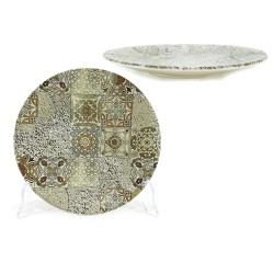 Πιάτο Φρούτων Μπεζ Σχέδιο Maiolica Beige Matt Πορσελάνη Φ20cm Πιάτο Φρούτων Μπεζ Σχέδιο Maiolica Beige Matt Πορσελάνη Φ20cm