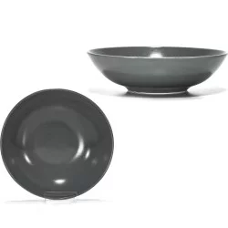 Πιάτο Βαθύ Γκρι Πολυεστερικό 20CM