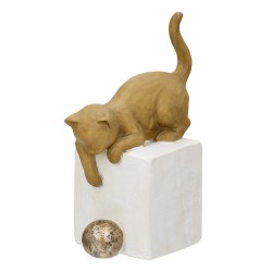 Φιγούρα Cat "Charlie" Πολυρεζίνη Brown PU 4 11x7.5x18.5cm Φιγούρα Cat "Charlie" Πολυρεζίνη Brown PU 4 11x7.5x18.5cm