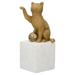Φιγούρα Cat "Charlie" Πολυρεζίνη Brown PU 4 7.5x8.5x19.5cm Φιγούρα Cat "Charlie" Πολυρεζίνη Brown PU 4 7.5x8.5x19.5cm