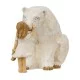 Φιγούρα Bear Child Animal Lover Child Motif Πολυρεζίνη Ecru PU 20x10x11.5cm
