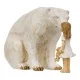 Φιγούρα Bear Child Animal Lover Child Motif Πολυρεζίνη Ecru PU 20x10x11.5cm