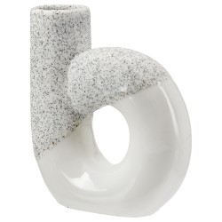 Διάτρητο Βάζο 'Poppy' Κεραμικό Λευκό 5x14x15cm
