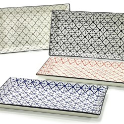 Δίσκος Σερβιρίσματος Κεραμικό 28.5x16cm Σε 4 Χρώματα