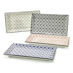 Δίσκος Σερβιρίσματος Κεραμικό 28.5x16cm Σε 4 Χρώματα