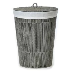 Καλάθι Απλύτων Γκρι Φ42x54cm