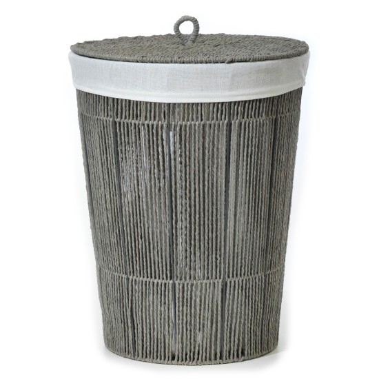 Καλάθι Απλύτων Γκρι Φ42x54cm Καλάθι Απλύτων Γκρι Φ42x54cm