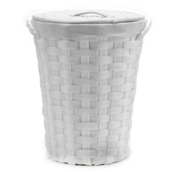 Καλάθι Απλύτων Λευκό Φ43cm Καλάθι Απλύτων Λευκό Φ43cm