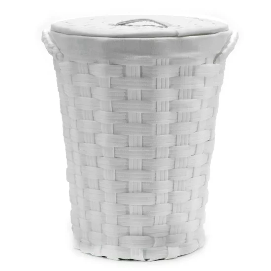 Καλάθι Απλύτων Λευκό Φ43cm Καλάθι Απλύτων Λευκό Φ43cm