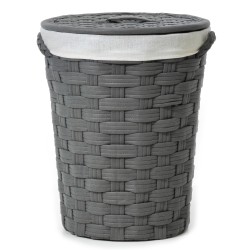 Καλάθι Απλύτων Γκρι Φ40x49cm Καλάθι Απλύτων Γκρι Φ40x49cm