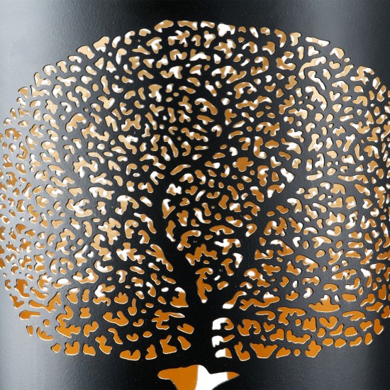 Φανάρι Καταιγίδας Cylindrical "Solitary Tree" Δέντρο Motif Μέταλλο Μαύρο Χρυσό PU 14x10x15cm Φανάρι Καταιγίδας Cylindrical "Solitary Tree" Δέντρο Motif Μέταλλο Μαύρο Χρυσό PU 14x10x15cm