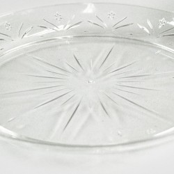 Πιάτo Μιας Χρήσης Διάφανο Πλαστικό Φ15cm Σετ 6Τμχ