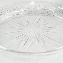 Πιάτo Μιας Χρήσης Διάφανο Πλαστικό Φ15cm Σετ 6Τμχ