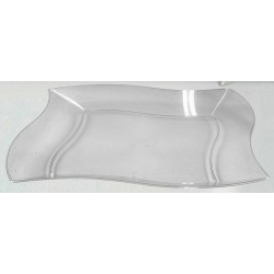 Πιάτo Μιας Χρήσης Καμπυλωτό Διάφανο Πλαστικό 25.5x25.5cm Σετ 6Τμχ