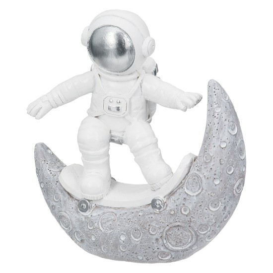 Figure Astronaut Poly White Silver Ποικιλία 3 φορές 11X5X12Cm 11X5X12Cm Figure Astronaut Poly White Silver Ποικιλία 3 φορές 11X5X12Cm 11X5X12Cm