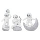 Figure Astronaut Poly White Silver Ποικιλία 3 φορές 11X5X12Cm 11X5X12Cm Figure Astronaut Poly White Silver Ποικιλία 3 φορές 11X5X12Cm 11X5X12Cm