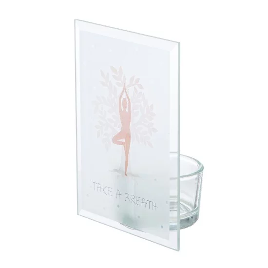 Θήκη Ρεσώ  Namaste Διάφανο Γυαλί 8x5x12cm Σε 2 Σχέδια