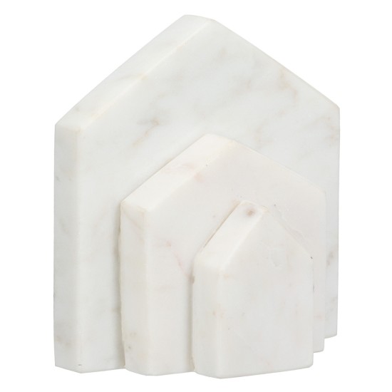 Βιβλιοθήκη Σπίτι Μαρμάρινο Μπεζ Λευκό 11X5X12Cm 11X5X12Cm Βιβλιοθήκη Σπίτι Μαρμάρινο Μπεζ Λευκό 11X5X12Cm 11X5X12Cm