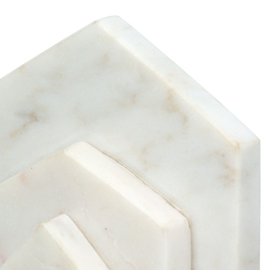 Βιβλιοθήκη Σπίτι Μαρμάρινο Μπεζ Λευκό 11X5X12Cm 11X5X12Cm Βιβλιοθήκη Σπίτι Μαρμάρινο Μπεζ Λευκό 11X5X12Cm 11X5X12Cm