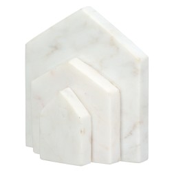 Βιβλιοθήκη Σπίτι Μαρμάρινο Μπεζ Λευκό 11X5X12Cm 11X5X12Cm Βιβλιοθήκη Σπίτι Μαρμάρινο Μπεζ Λευκό 11X5X12Cm 11X5X12Cm