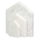 Βιβλιοθήκη Σπίτι Μαρμάρινο Μπεζ Λευκό 11X5X12Cm 11X5X12Cm Βιβλιοθήκη Σπίτι Μαρμάρινο Μπεζ Λευκό 11X5X12Cm 11X5X12Cm