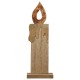 Stand Relief Κερί "Otonal" Mdf Ecru Orange PU 16 7x5x20.5cm