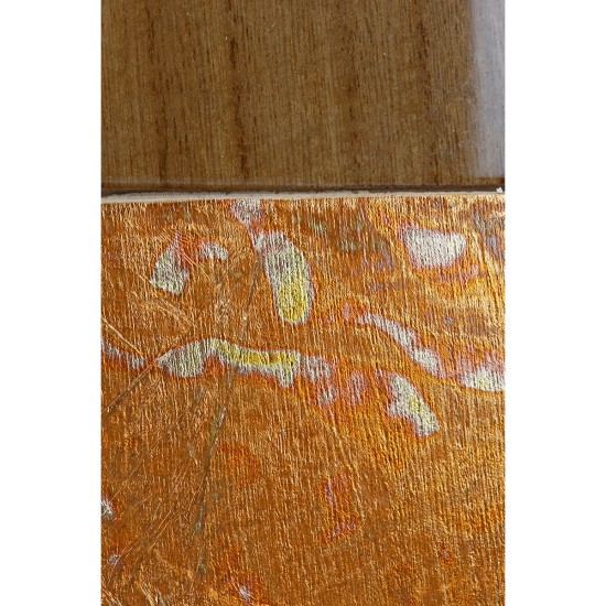 Stand Relief Κερί "Otonal" Mdf Ecru Orange PU 16 7x5x20.5cm