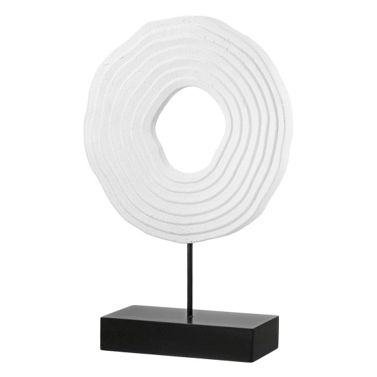 Ανάγλυφο Σταντ 'Pezzo' MDF Μαύρο/Λευκό 6.5x20x30cm Ανάγλυφο Σταντ 'Pezzo' MDF Μαύρο/Λευκό 6.5x20x30cm