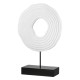 Ανάγλυφο Σταντ 'Pezzo' MDF Μαύρο/Λευκό 6.5x20x30cm Ανάγλυφο Σταντ 'Pezzo' MDF Μαύρο/Λευκό 6.5x20x30cm