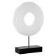 Ανάγλυφο Σταντ 'Pezzo' MDF Μαύρο/Λευκό 6.5x20x30cm Ανάγλυφο Σταντ 'Pezzo' MDF Μαύρο/Λευκό 6.5x20x30cm