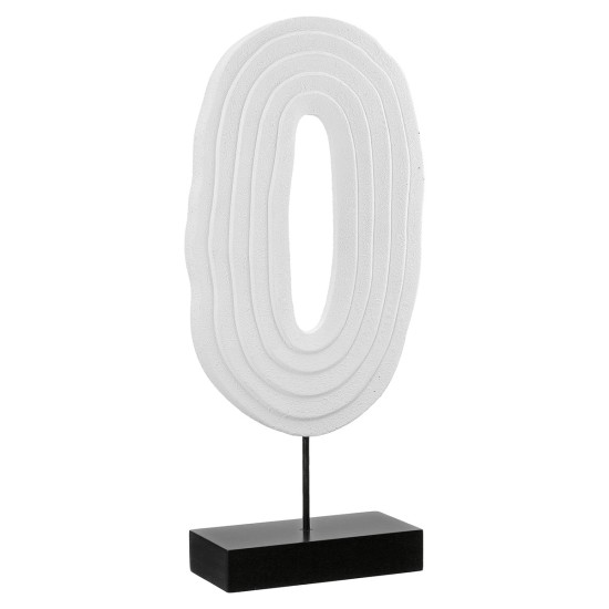 Ανάγλυφο Σταντ 'Pezzo' MDF Μαύρο/Λευκό 7.5x17.5x39.5cm Ανάγλυφο Σταντ 'Pezzo' MDF Μαύρο/Λευκό 7.5x17.5x39.5cm