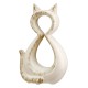 Φιγούρα Cat "Catty" Κεραμικό Cream PU 4 11x6x17cm