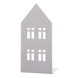 Κηροπήγιο Σπιτάκι 'Casita' Ατσάλι Ασημί 8x11.5x25cm