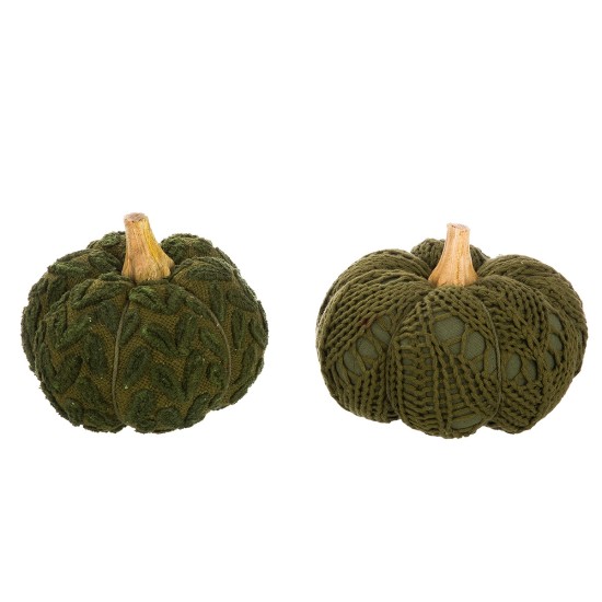 Διακοσμητικό Αντικείμενο Κολοκύθα 'Pumpkin' Ύφασμα/Ξύλο Πράσινο 2Τμχ 12x16cm Διακοσμητικό Αντικείμενο Κολοκύθα 'Pumpkin' Ύφασμα/Ξύλο Πράσινο 2Τμχ 12x16cm