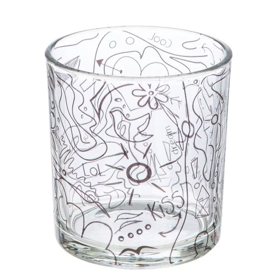 Ανεμοφωτιστικό Modern Art Γυαλί Μαύρο/Διάφανο 8x7cm Ανεμοφωτιστικό 'Modern Art' Γυαλί Μαύρο/Διάφανο 8x7cm