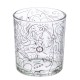 Φανάρι Καταιγίδας "Modern Art" Γυάλινο Μαύρο Clear PU 18 H. cm D. 7 cm