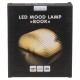 Λάμπα LED Ατμόσφαιρας Επιτραπέζια Βιβλίο Με Εξώφυλλο Δερματίνης Επαναφορτιζόμενη Καφέ 17x13cm