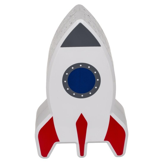 Λάμπα Νυχτός Πύραυλος Με Προτζέκτορα Αστεριών Μπαταρίας Πλαστικό 15cm