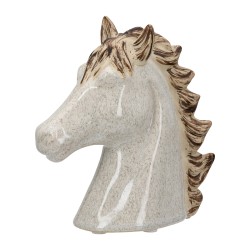 Sculpture Horse Ceramic Beige 14X6X14Cm 14X6X14Cm Sculpture Horse Ceramic Beige 14X6X14Cm 14X6X14Cm