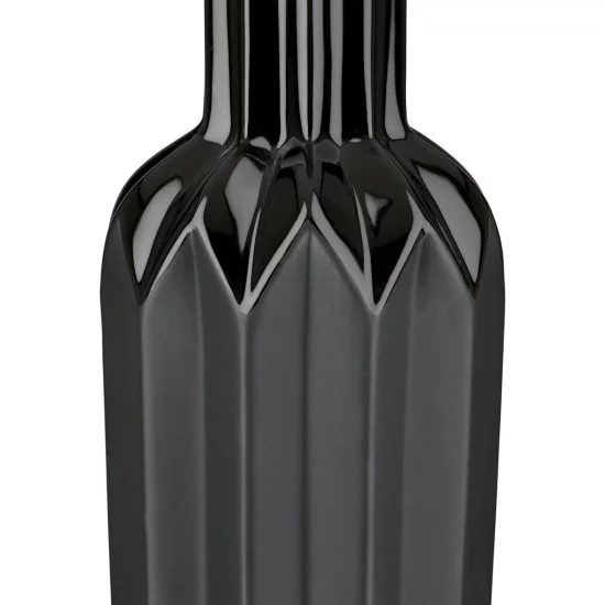 Βάζο Μπουκαλιού Κωνικό Κεραμικό Μαύρο D10X38Cm D10X38Cm