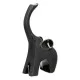 Sculpture Elephant Ceramic Black 2 Assorted 9X6X17Cm 9X6X17Cm
