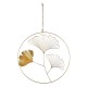 Κρεμάστρα Στρογγυλό Ginkgo Motif Μεταλλικό Χρυσό Χρώμα 34X0X49Cm 34X0X49Cm Κρεμάστρα Στρογγυλό Ginkgo Motif Μεταλλικό Χρυσό Χρώμα 34X0X49Cm 34X0X49Cm
