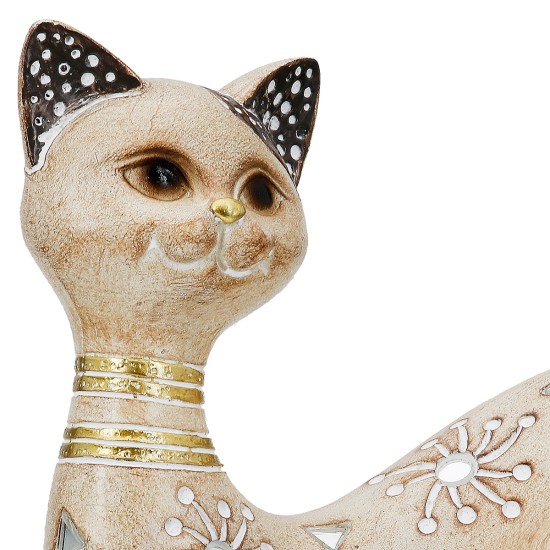 Figure Cat Synthetic Resin Ανοιχτό καφέ 21X8X12Cm 21X8X12Cm Figure Cat Synthetic Resin Ανοιχτό καφέ 21X8X12Cm 21X8X12Cm