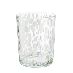 Φανάρι Κυλινδρικό Γυάλινο Διαφανές Λευκό D10X13Cm D10X13Cm