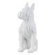 Figure Dog Synthetic Resin White 8X12X22Cm 8X12X22Cm
