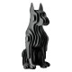 Figure Dog Synthetic Resin Black 13X15X29Cm 13X15X29Cm