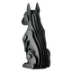 Figure Dog Synthetic Resin Black 13X15X29Cm 13X15X29Cm