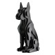 Figure Dog Synthetic Resin Black 13X15X29Cm 13X15X29Cm