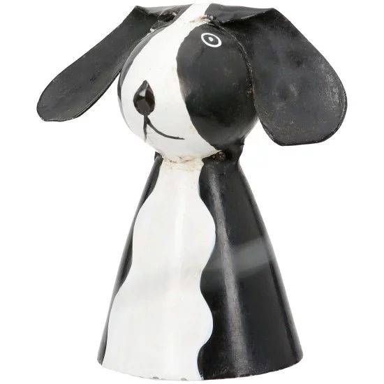 Φιγούρα φράχτη Dog Metal White Assorted 3 Times 7X6X7Cm 7X6X7Cm